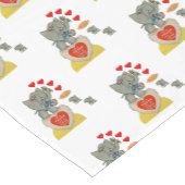 Valentijnse tablecloth Runner Korte Tafelloper (Hoek)
