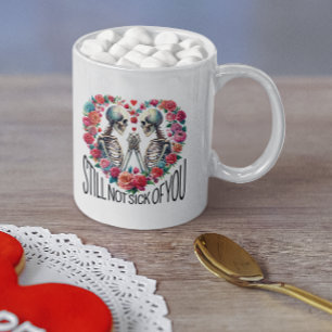 Valentijnse thema Skeletten in de liefde Koffiemok
