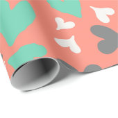 Valentijnse  van het Patroon van het hart die papi Cadeaupapier (Rol Hoek)