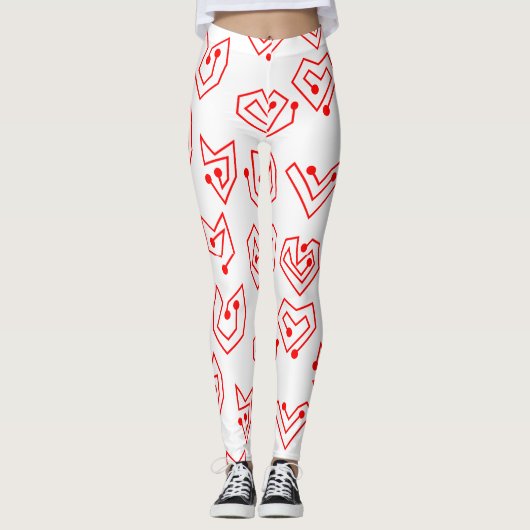 Valentijnse versie Mazes Leggings (Voorkant)