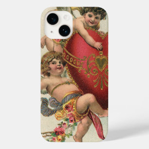  Valentijnse , Victoriaans engelen Cherubs hart Case-Mate iPhone 14 Hoesje