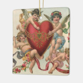  Valentijnse , Victoriaans engelen Cherubs hart Keramisch Ornament (Links)