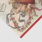  Valentijnse , Victoriaans engelen Cherubs hart Tissuepapier (Detail)
