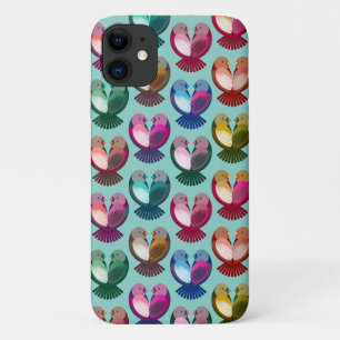 Valentijnse vogeltjes in de liefde iPhone 11 hoesje