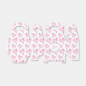 Valentijnse Waterverf Box roze harten Bedankdoosjes (Uitgevouwen)