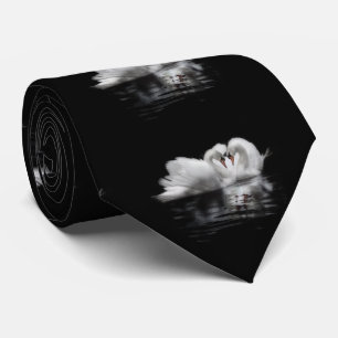 Valentijnse zwanen stropdas