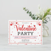 Valentijnsfeest Valentijnsdag Harten Rood Kaart (Staand voorkant)