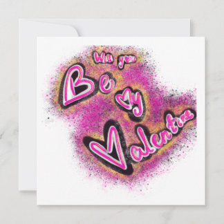 Valentijnsgrafitti Feestdagenkaart