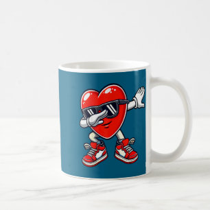 Valentijnshart met Dabbing Funny Heren Grafische K Koffiemok