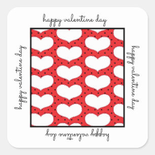 Valentijnsharten en Stippen Sticker