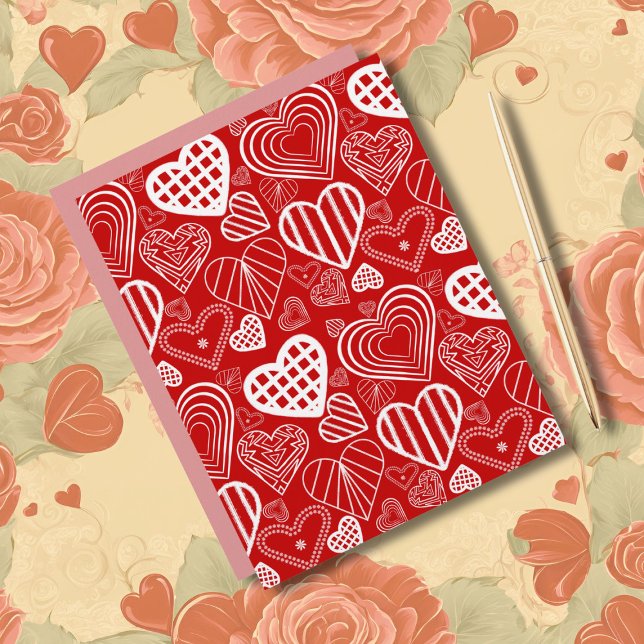 Valentijnsharten Liefde Rood Wit (Creator heeft geüpload)