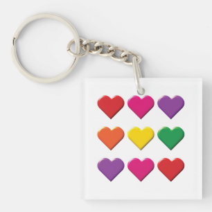 Valentijnsharten Sleutelhanger