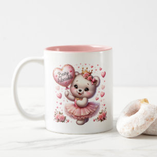 Valentijnsharten tweekleurige koffiemok