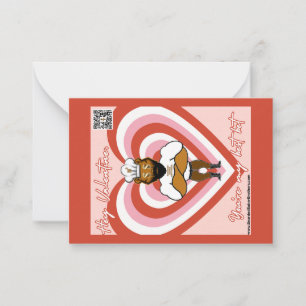 Valentijnskaart #5 notitiekaartje