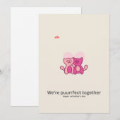 Valentijnskaart Feestdagenkaart (Voorkant / Achterkant)