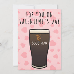 Valentijnskaart – Grappige bier dubbelzinnigheid “ Feestdagenkaart
