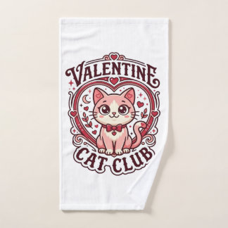 Valentijnskaart Kat Fun Cat Liefhebber Design - Va Handdoek