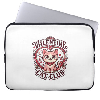 Valentijnskaart Kat Fun Cat Liefhebber Design - Va Laptop Sleeve