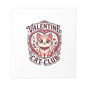 Valentijnskaart Kat Fun Cat Liefhebber Design - Va Notitieblok