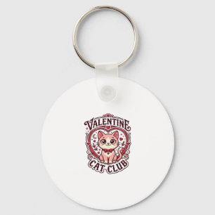 Valentijnskaart Kat Fun Cat Liefhebber Design - Va Sleutelhanger