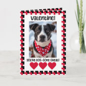Valentijnskaart met eigen foto van de hond feestdagen kaart (Voorkant)