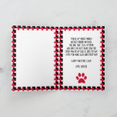 Valentijnskaart met eigen foto van de hond feestdagen kaart (Binnen)