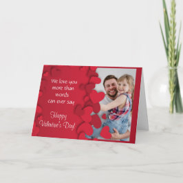 Valentijnskaart met foto Harten 1 Kaart