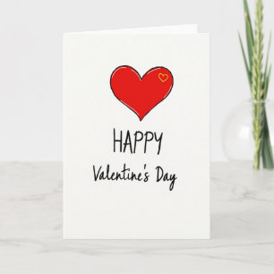 Valentijnskaart met liefdeshart kaart