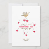 Valentijnskaart met Liefdesvogel Feestdagenkaart (Voorkant)