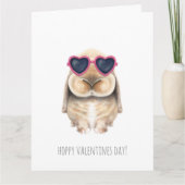 Valentijnskaart - Schattig Liefdeskonijn Kaart (Voorkant)