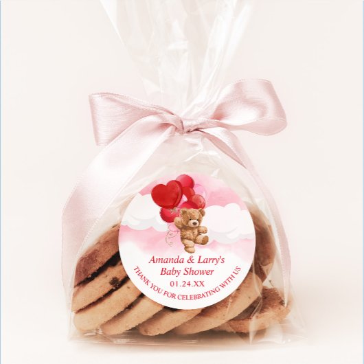 Valentijnskaart Teddybeer Sticker