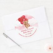 Valentijnskaart Teddybeer Sticker (Envelop)