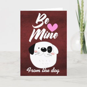 Valentijnskaart ...van de hond feestdagen kaart