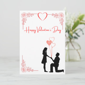 Valentijnskaart Voor Aanzoek Aan Koppel Feestdagenkaart