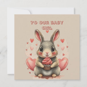 Valentijnskaart voor baby dochter kaart