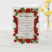 Valentijnskaart voor huwelijksjubileum met rozen R Kaart (Gele Bloem)