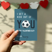 Valentijnskaart voor jongens in de klas voor voetb kaart