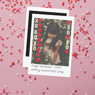 Valentijnskaart voor kinderen met instant foto G Bedankkaart