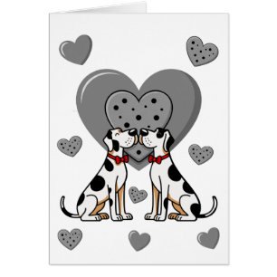 valentijnskaarten Great Dane