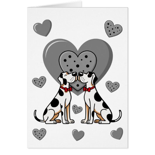 valentijnskaarten Great Dane (Voorkant)