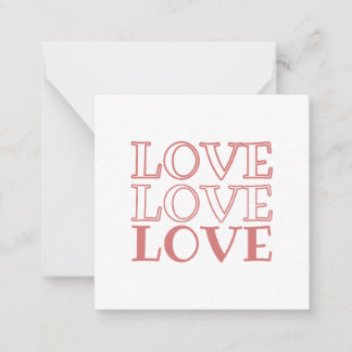 Valentijnskaarten Notitiekaartje