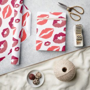 Valentijnske kiss the miss goodbye Bruidsfeest Cadeaupapier