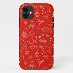 Valentijnspatroon iPhone 11 Hoesje