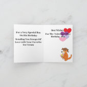 Valentijns's Birthday Kaart : Scoops van de liefde (Binnen)