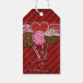 Valentijns's Cake Poppen Custom Verjaardagsfeestje Cadeaulabel (Achterkant)