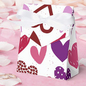 Valentijns's Doodle Hearts Favoriete Box Bedankdoosjes