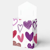 Valentijns's Doodle Hearts Favoriete Box Bedankdoosjes (Geopend)