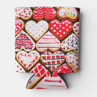 Valentijns's Heart Cookies: zelfgemaakte liefde. Blikjeskoeler