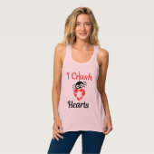 Valentijns's I Crush Hearts schattige spin | Tanktop (Volledige Voorkant)