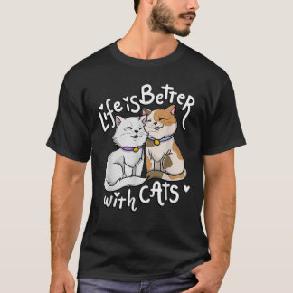 Valentijns's kattenliefhebbersleven is beter met k t-shirt